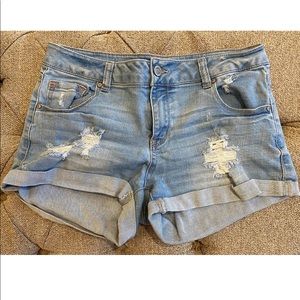 Distressed Jean Shorts